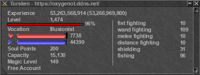 Signature for player Torsken