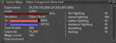 Signature for player Uazaa Mage