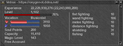 Signature for player Vetrax