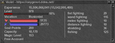 Signature for player Violet