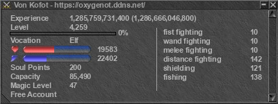 Signature for player Von Kofot