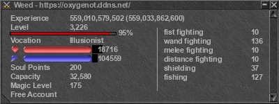 Signature for player Weed