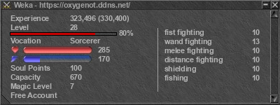 Signature for player Weka