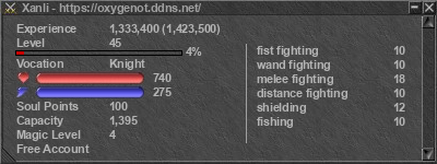 Signature for player Xanli