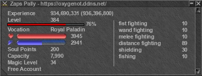 Signature for player Zaps Pally