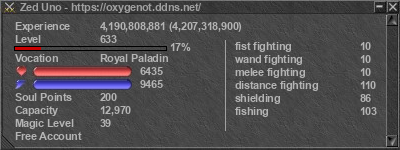 Signature for player Zed Uno